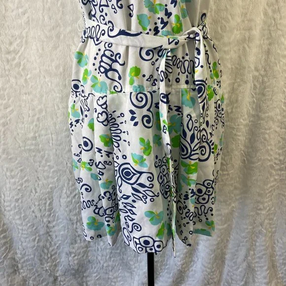 Vintage 60's Romper Culottes Liberty Circle Scooter Dress MOD Pattern Geometric - Picture 3 of 12